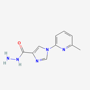 molecular formula C10H11N5O B1301504 1-(6-methyl-2-pyridinyl)-1H-imidazole-4-carbohydrazide CAS No. 478063-72-8