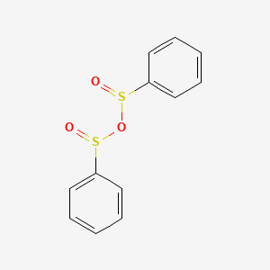 molecular formula C12H10O3S2 B13015123 Benzenesulfinic anhydride 