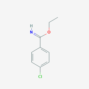 molecular formula C9H11Cl2NO B130153 Ethyl 4-Chlorobenzimidate Hydrochloride CAS No. 40546-41-6