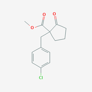 Methyl 1-[(4-chlorophenyl)methyl]-2-oxocyclopentane-1-carboxylate