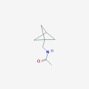 molecular formula C8H13NO B13015665 N-({bicyclo[1.1.1]pentan-1-yl}methyl)acetamide 