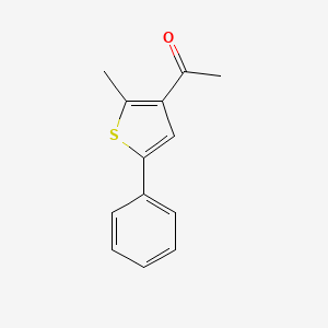 molecular formula C13H12OS B1301570 3-Acetyl-2-methyl-5-phenylthiophene CAS No. 40932-63-6