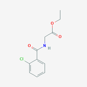 molecular formula C11H12ClNO3 B1301574 Ethyl 2-[(2-chlorobenzoyl)amino]acetate CAS No. 66824-94-0