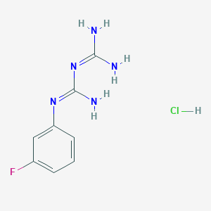 molecular formula C8H11ClFN5 B1301585 1-(3-Fluorophenyl)biguanide hydrochloride CAS No. 2267-49-4