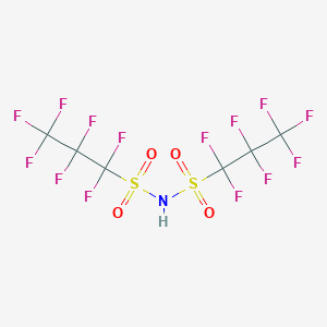 molecular formula C6HF14NO4S2 B130159 Bis(1,1,2,2,3,3,3-heptafluoro-1-propanesulfonyl)imide CAS No. 152894-12-7