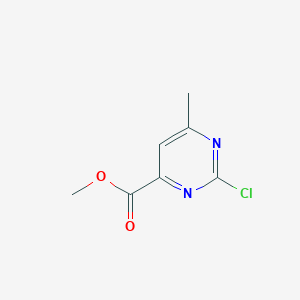 molecular formula C7H7ClN2O2 B1301597 Methyl 2-chloro-6-methylpyrimidine-4-carboxylate CAS No. 89793-11-3