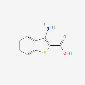 molecular formula C9H7NO2S B1301599 3-Amino-1-benzothiophene-2-carboxylic acid CAS No. 40142-71-0
