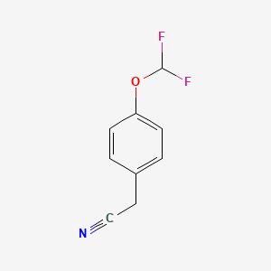 molecular formula C9H7F2NO B1301632 4-(Difluoromethoxy)phenylacetonitrile CAS No. 41429-16-7
