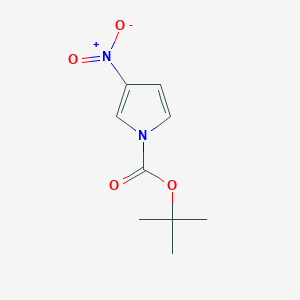 molecular formula C9H12N2O4 B13016492 tert-Butyl 3-nitro-1H-pyrrole-1-carboxylate CAS No. 1881322-34-4