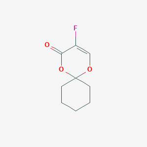 molecular formula C9H11FO3 B130166 3-Fluoro-1,5-dioxaspiro[5.5]undec-3-en-2-one CAS No. 134878-53-8