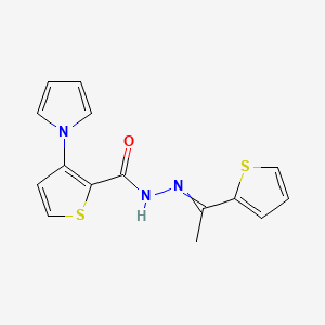 3-(1H-pyrrol-1-yl)-N'-[(E)-1-(2-thienyl)ethylidene]-2-thiophenecarbohydrazide