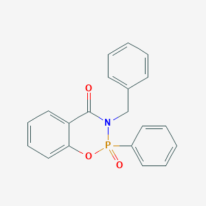 molecular formula C20H16NO3P B130170 2-Phenyl-3-(phenylmethyl)-4H-1,3,2-benzoxazaphosphorin-4-one 2-oxide CAS No. 143000-20-8