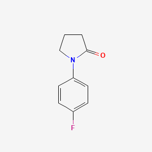 molecular formula C10H10FNO B1301709 1-(4-Fluorophenyl)pyrrolidin-2-one CAS No. 54660-08-1