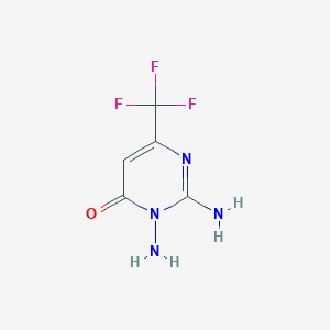 molecular formula C5H5F3N4O B1301712 2,3-Diamino-6-(trifluoromethyl)-4(3H)-pyrimidinone CAS No. 95095-71-9