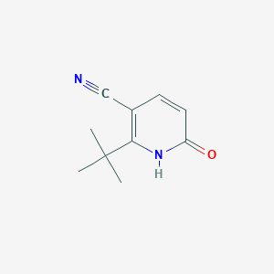 molecular formula C10H12N2O B13017166 2-(tert-Butyl)-6-oxo-1,6-dihydropyridine-3-carbonitrile 