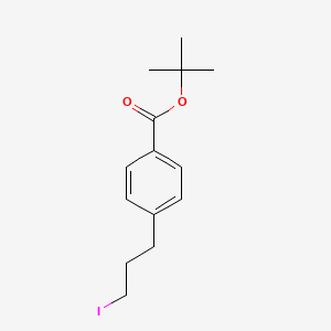 molecular formula C14H19IO2 B13017187 Tert-butyl 4-(3-iodopropyl)benzoate 