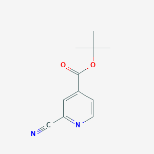 molecular formula C11H12N2O2 B13017248 Tert-butyl 2-cyanoisonicotinate 