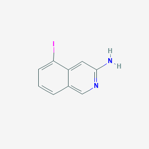 molecular formula C9H7IN2 B13017303 5-Iodoisoquinolin-3-amine 