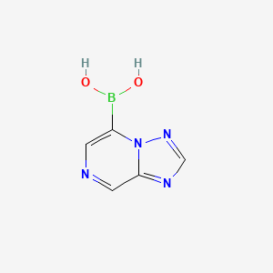 molecular formula C5H5BN4O2 B13017366 {[1,2,4]Triazolo[1,5-a]pyrazin-5-yl}boronic acid 