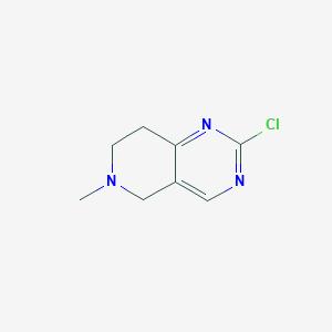 molecular formula C8H10ClN3 B13017389 2-Chloro-6-methyl-5,6,7,8-tetrahydropyrido[4,3-d]pyrimidine 