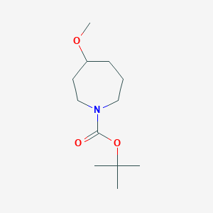molecular formula C12H23NO3 B13017418 Tert-butyl 4-methoxyazepane-1-carboxylate 