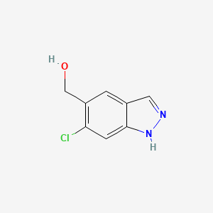 molecular formula C8H7ClN2O B13017433 (6-chloro-1H-indazol-5-yl)methanol 