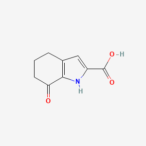 molecular formula C9H9NO3 B13017457 7-Oxo-4,5,6,7-tetrahydro-1H-indole-2-carboxylic acid 