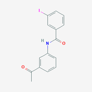 molecular formula C15H12INO2 B13017489 N-(3-acetylphenyl)-3-iodobenzamide 