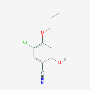 molecular formula C10H10ClNO2 B13017516 5-Chloro-2-hydroxy-4-propoxybenzonitrile 
