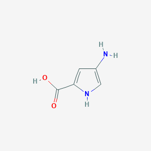 molecular formula C5H6N2O2 B130176 4-氨基-1H-吡咯-2-羧酸 CAS No. 155815-95-5
