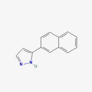 molecular formula C13H10N2 B1301761 3-(naphthalen-2-yl)-1H-pyrazole CAS No. 150433-20-8