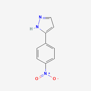 molecular formula C9H7N3O2 B1301765 3-(4-nitrophenyl)-1H-pyrazole CAS No. 20583-31-7