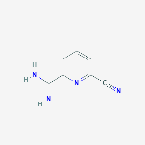 molecular formula C7H6N4 B13017658 6-Cyanopicolinimidamide CAS No. 97310-94-6