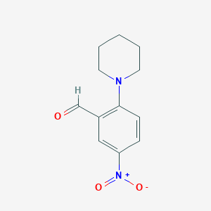 molecular formula C12H14N2O3 B1301768 5-Nitro-2-(piperidin-1-yl)benzaldehyde CAS No. 30742-60-0