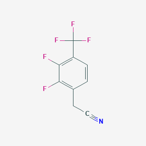 molecular formula C9H4F5N B1301769 2,3-Difluoro-4-(trifluoromethyl)phenylacetonitrile CAS No. 240800-44-6