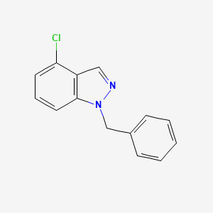 molecular formula C14H11ClN2 B13017697 1-Benzyl-4-chloro-1H-indazole 