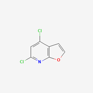 molecular formula C7H3Cl2NO B13017699 4,6-Dichlorofuro[2,3-b]pyridine 
