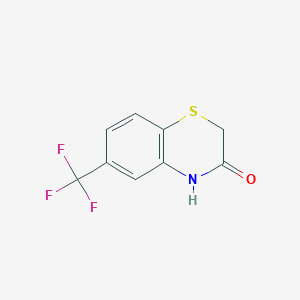 molecular formula C9H6F3NOS B1301771 6-(Trifluoromethyl)-2H-benzo[b][1,4]thiazin-3(4H)-one CAS No. 716-82-5
