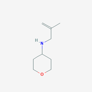 molecular formula C9H17NO B13017725 N-(2-Methylallyl)tetrahydro-2H-pyran-4-amine 