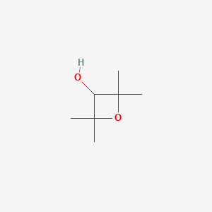molecular formula C7H14O2 B13017755 2,2,4,4-Tetramethyloxetan-3-ol 