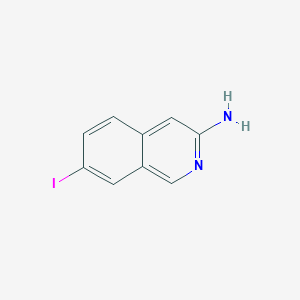 molecular formula C9H7IN2 B13017770 7-Iodoisoquinolin-3-amine 
