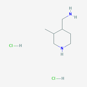 molecular formula C7H18Cl2N2 B13017821 (3-Methylpiperidin-4-yl)methanaminedihydrochloride 