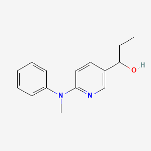 molecular formula C15H18N2O B13017880 1-(6-(Methyl(phenyl)amino)pyridin-3-yl)propan-1-ol 