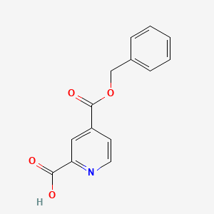 molecular formula C14H11NO4 B13017884 4-((Benzyloxy)carbonyl)picolinic acid 