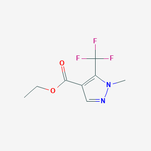 molecular formula C8H9F3N2O2 B1301789 ethyl 1-methyl-5-(trifluoromethyl)-1H-pyrazole-4-carboxylate CAS No. 231285-86-2