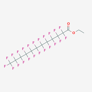 molecular formula C14H5F23O2 B1301790 Ethyl perfluoro-n-dodecanoate CAS No. 158607-41-1