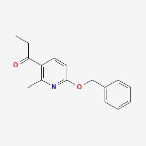 molecular formula C16H17NO2 B13017913 1-(6-(Benzyloxy)-2-methylpyridin-3-yl)propan-1-one 