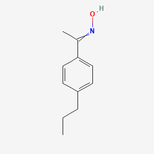 molecular formula C11H15NO B1301792 N-[1-(4-propylphenyl)ethylidene]hydroxylamine CAS No. 64128-26-3