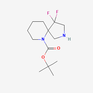 molecular formula C13H22F2N2O2 B13017937 tert-Butyl 4,4-difluoro-2,6-diazaspiro[4.5]decane-6-carboxylate 