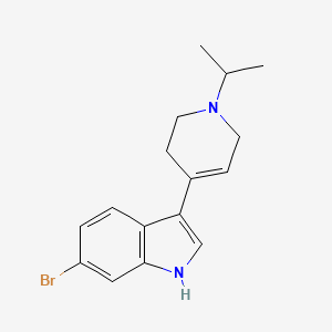 molecular formula C16H19BrN2 B13017977 6-Bromo-3-(1-isopropyl-1,2,3,6-tetrahydropyridin-4-yl)-1H-indole 